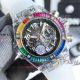 Hublot Big Bang Unico sapphire case rainbow diamond bezel transparent rubber strap replica watch (9)_th.jpg